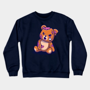 Cute Bear Zombie Cartoon Crewneck Sweatshirt